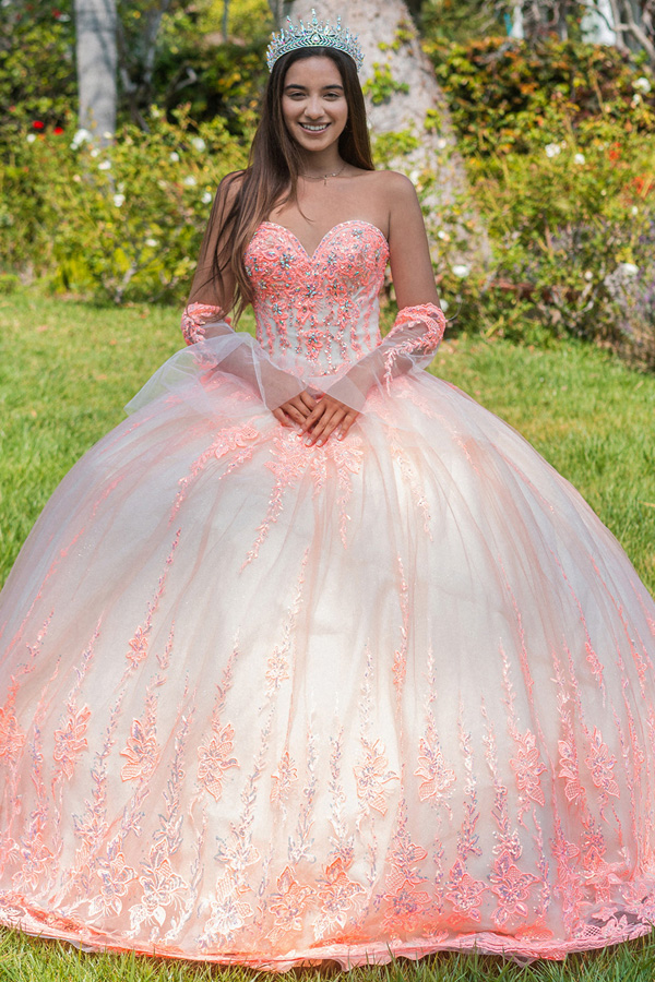 Sweetheart Embellished Top Quinceanera Ball Gown